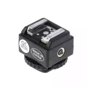 C-N2 Hot Shoe Converter Adapter PC Sync Port Kit For Nikon Flash To Canon Camera - Picture 1 of 7