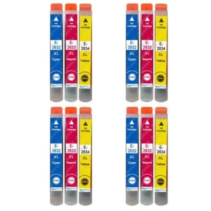 12 C/M/Y Ink Cartridges for Expression Premium XP-605, XP-625, XP-800  - Picture 1 of 5