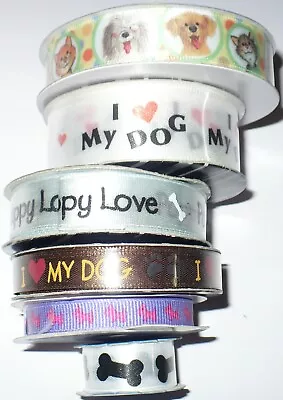 Dog Themed Ribbon Spools - Lot of 6 - Image 1 of 4