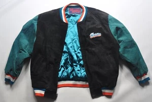 *Rare Vintage 1999 Miami Dolphins Suede Leather Pro Sport Jeff Hamilton Jacket - Picture 1 of 9