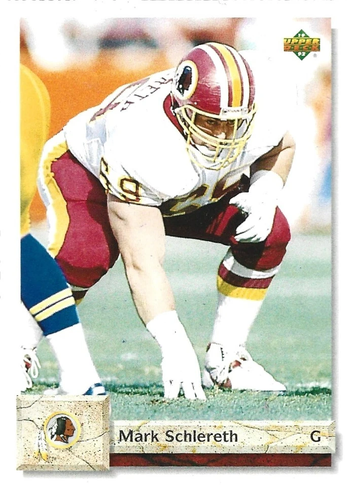 1992 Upper Deck #502 Mark Schlereth rookie card, Washington Redskins All-Pro - Image 1 of 1