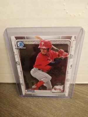 2020 Bowman Chrome Prospects Luis Garcia #BCP-126 Philadelphia Phillies - Image 1 of 2