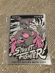 Udon Capcom Street Fighter SW02 Juri Pink Swimsuit Limited Edition Metal Card - Picture 1 of 2