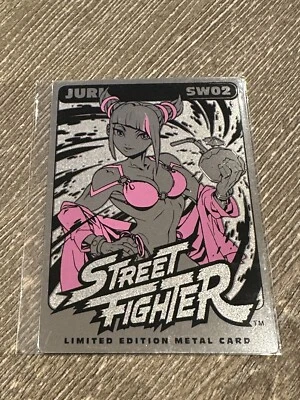 Udon Capcom Street Fighter SW02 Juri Pink Swimsuit Limited Edition Metal Card - Image 1 of 2