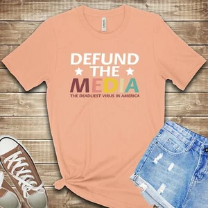 Defund the Media T Shirt 02852 - Picture 1 of 3