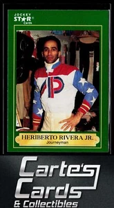 Tarjetas estrella de caballo Heriberto Rivera Jr. 1991 Jockey Guild #166 - Imagen 1 de 2