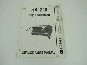 Manual de piezas de servicio de accesorios de heno Gehl HA1210 - Imagen 1 de 3