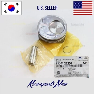 PISTÓN MOTOR 2.0L Y PASADOR Y ANILLO 1 pieza⭐OEM⭐ 230412E200 ELANTRA FORTE SOUL 2014-2018 Foto 1 de 2