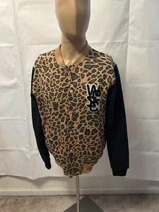 Wesc Bomber Jacket Men’s Medium Wesc Men’s Casual Jacket Animal Print - Picture 1 of 8
