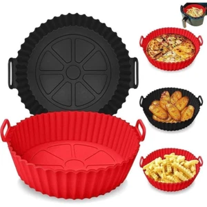 Olla de revestimiento de silicona para freidora de aire reutilizable segura para alimentos reutilizable antiadherente Reino Unido - Imagen 1 de 10