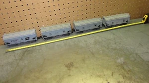 American Flyer Train S Gauge 4 Bay Hopper Plastic Body Jersey Central Burlington - Picture 1 of 5