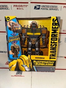 TRANSFORMERS RISE OF THE BEAST BUZZWORTHY & BUMBLEBEE SCOURGE SMASH CHANGERS - Picture 1 of 4