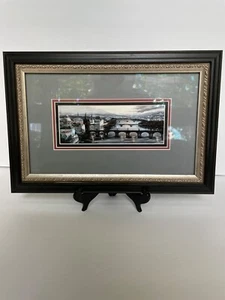 Professionally Framed Prague Cityscape Bridges Art Print 15" x 10" 2012 - Picture 1 of 14