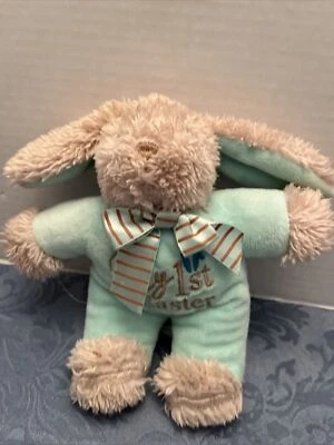 MY FIRST EASTER BUNNY RABBIT HARE RATTLE PLUSH STUFFED ANIMAL TOY LOVEY - Изображение 1 из 4