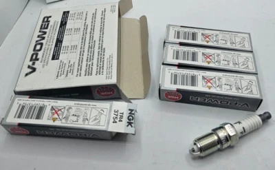 (CANTIDAD 4) Bujía NGK V-Power TR4 3754 para Pontiac Tempest 1987-1991 2,2 L Foto 1 de 4