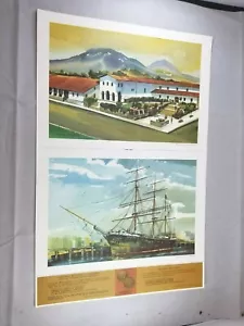 Standard Oil of CA Bicentennial Print Series 1969 / Mission San Luis Obispo - Picture 1 of 9