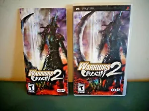 PLAYSTATION PSP WARRIORS OROCHI 2 CASE & MANUAL ONLY NO GAME - Picture 1 of 3