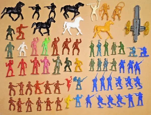 69 MPC FIGURES 40mm/54mm/60mm: CIVIL WAR,COWBOYS,INDIANS,SOLDIERS,HORSES & MORE! - Picture 1 of 12
