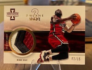 2012 Panini Innovation Basketball Dwyane Wade Prime Game Used Jersey Patch # /15