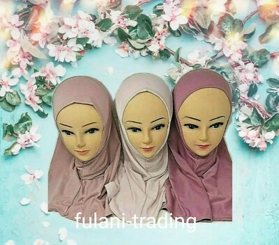 MUSLIM KIDS GIRLS/ HIJAB ISLAMIC HEADSCARF ONE PC CHILDREN (plain) - Image 1 of 4