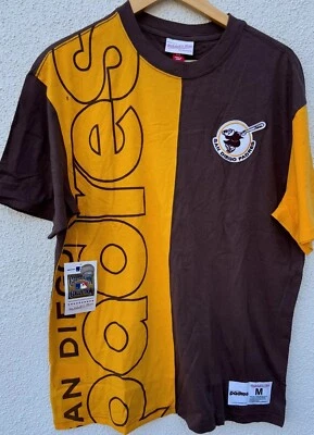 NWT San Diego Padres MLB Mitchell & Ness MLB Play By Play 2.0 T-Shirt M MSRP $50 - Image 1 of 4