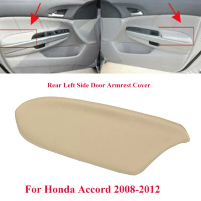 Cubierta de reposabrazos del panel de puerta de coche de cuero del lado izquierdo del conductor para Honda Accord 2008-2012 Foto 1 de 4