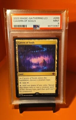 2023 Magic The Gathering LCI CAVERN OF SOULS #269 PSA 9 - Image 1 of 2