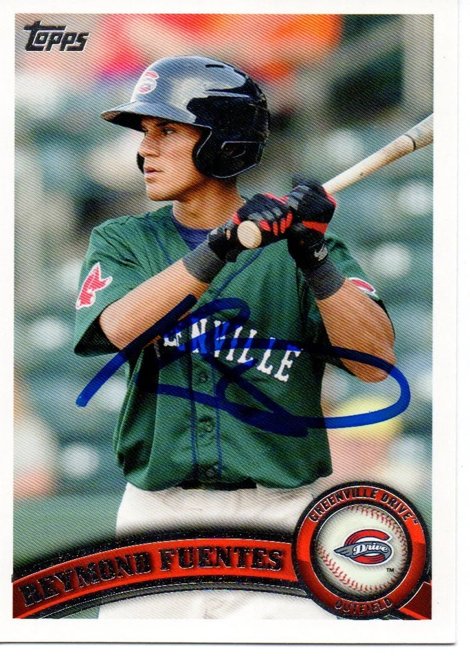 Reymond Fuentes Greenville Drive 2011 Topps Pro Debut Signed Card - Image 1 of 1
