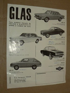 Prospectus Gamme Auto GLAS brochure catalogue prospekt car - Picture 1 of 1