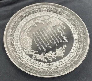 Artmark Kristall Freundschaft Teller mit Aufsteller Neu in Box - Bild 1 von 10