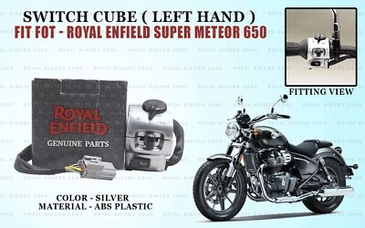 PLATA MANO IZQUIERDA "CUBO INTERRUPTOR PARA ROYAL ENFIELD SUPER METEOR 650" Foto 1 de 4