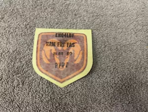 90? 91? 1992 93? DODGE DAYTONA FRONT FASCIA DECAL ORANGE RED EN04LBF OEM NOS * - Picture 1 of 2