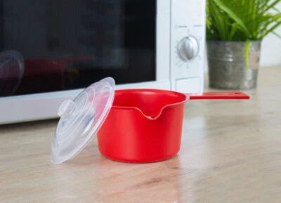 HEALTHY LIVING DIRECT 2 x Microwave Saucepan with Lid, Food Warmer, Container, Home Kitchen 600ml