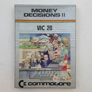 COMMODORE VIC 20 Vintage Money Decisions II Program Tape w/ Case & Manual 1983 - Picture 1 of 5