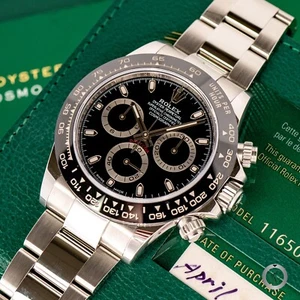 ROLEX COSMOGRAPH DAYTONA 116500 STEEL BLACK 2021 - Picture 1 of 15