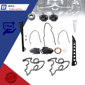 Timing Chain Kit Oil&Water Pump Cover Gasket For 04-08 Ford F150 Lincoln 5.4L 3V - Foto 1 di 10