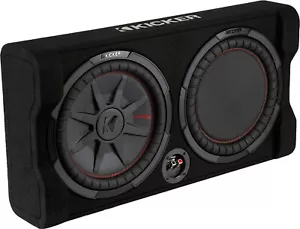 KICKER 48TRTP102 CAR/TRUCK 10" COMPRT THIN DOWN-FIRING SUBWOOFER ENCLOSURE 2-OHM - Picture 1 of 7