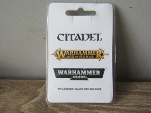 WARHAMMER FANTASY / OLD WORLD - BLACK ORC BIG BOSS FINECAST RESIN NISB - Picture 1 of 3