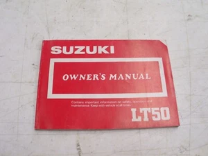 NOS OEM Suzuki Owner's Manual, LT50, Printed In Japan July 1986, 99011-04233-03A - Bild 1 von 9