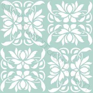 Tile Stencil 100mm Moroccan Paint Furniture Wall Floor Reusable Art Crafts TL34 - Picture 1 of 4