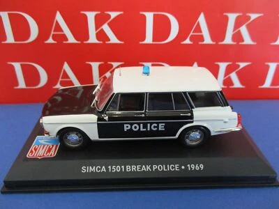 Die cast 1/43 Modellino Auto Polizia Police Simca 1501 Break Police 1969 - Immagine 1 di 4