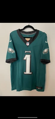 全新 Nike Jalen Hurts Philadelphia Eagles Vapor FUSE 限量球衣 尺码 L $175 — 第 1/4 张图片