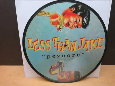 Less Than Jake: Pezcore (M- 1996 Rhetoric, US LP PICTURE DISC) Punk SKA - Image 1 of 4