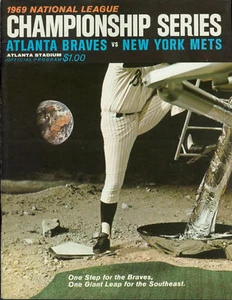 1969 Braves vs Mets NLCS Program - Picture 1 of 1