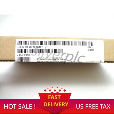 New Siemens 6ES7 534-7QE00-0AB0 6ES7534-7QE00-0AB0 Analog input/output module - Image 1 of 2