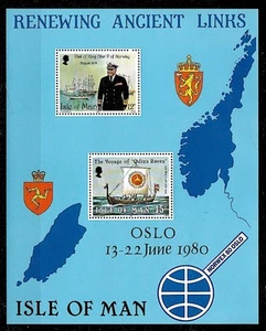 England/Isle of Man 1980 Block 4 König Olaf ** - Bild 1 von 1