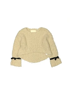 Zara Girls Gold Pullover Sweater 6 - Picture 1 of 2