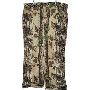 Men's Cabelas Hunting Pants Polyester RealTree Real Tree Camo Fleece Lined 42 R - Picture 1 of 11