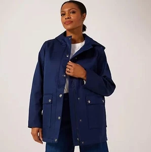 Ruth Langsford Hooded Coat. Navy. Size 22. BNWT. RRP £82.52 - Picture 1 of 6