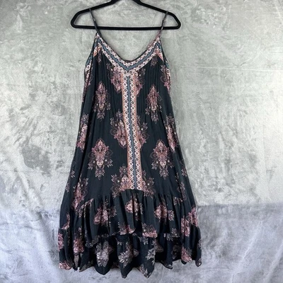 Платье женское O'Neill L черное разноцветное с принтом пейсли богемное с подкладкой - Изображение 1 из 4